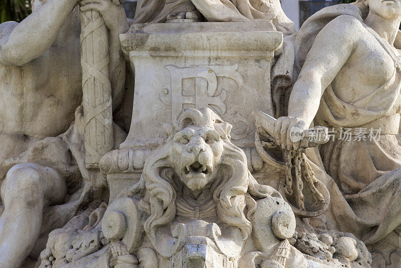 Federation Fountain on Place de la Liberté in Toulon